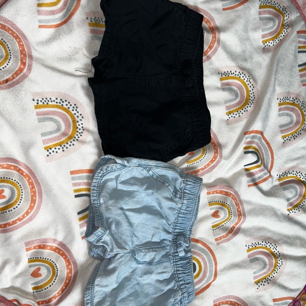 Cat & Jack Black and Blue Shorts Casual Comfort